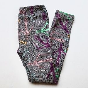 LULAROE Dr. Facilier Girls Leggings L/XL